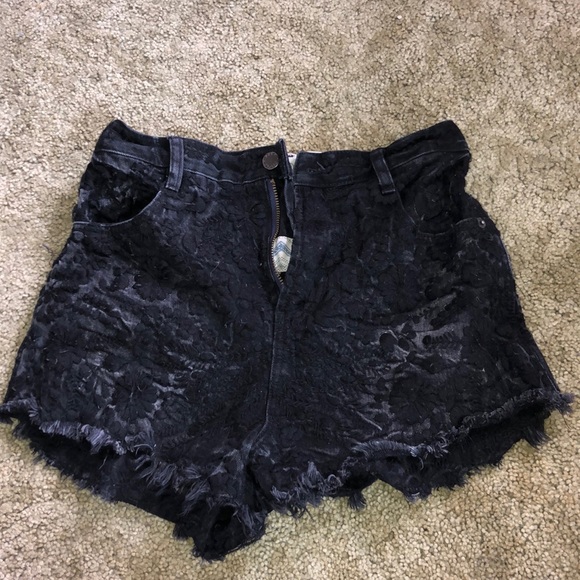 Free People Pants - Free people embroidered cutoffs